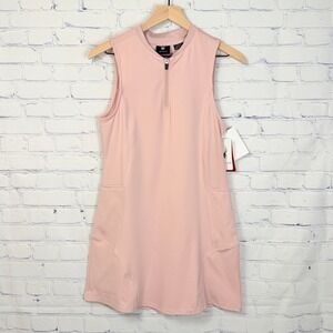Spyder Womens Lilac Pink Quarter Zip Active Golf Tennis Dress SWD009 NWT Size S